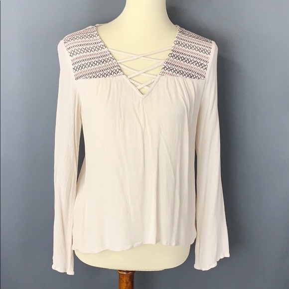 Blue Rain Tops - Long sleeve boho top